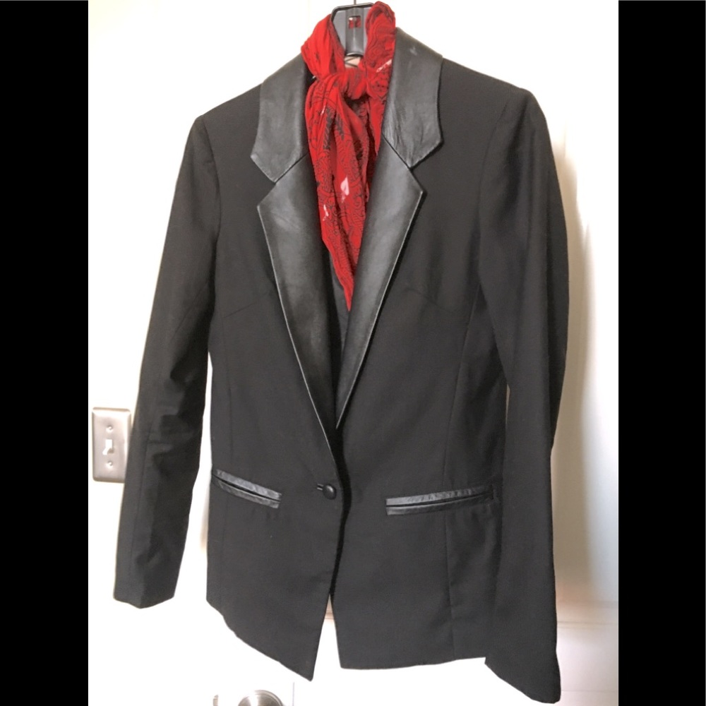 WIDOW Kill City LIP SERVICE 100% Leather Blazer